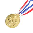  5 Stck. Medaillen mit Schlüsselband Rennen Auszeichnungen Goldmedaillen Rennen Sport Medaillen Metallpreis