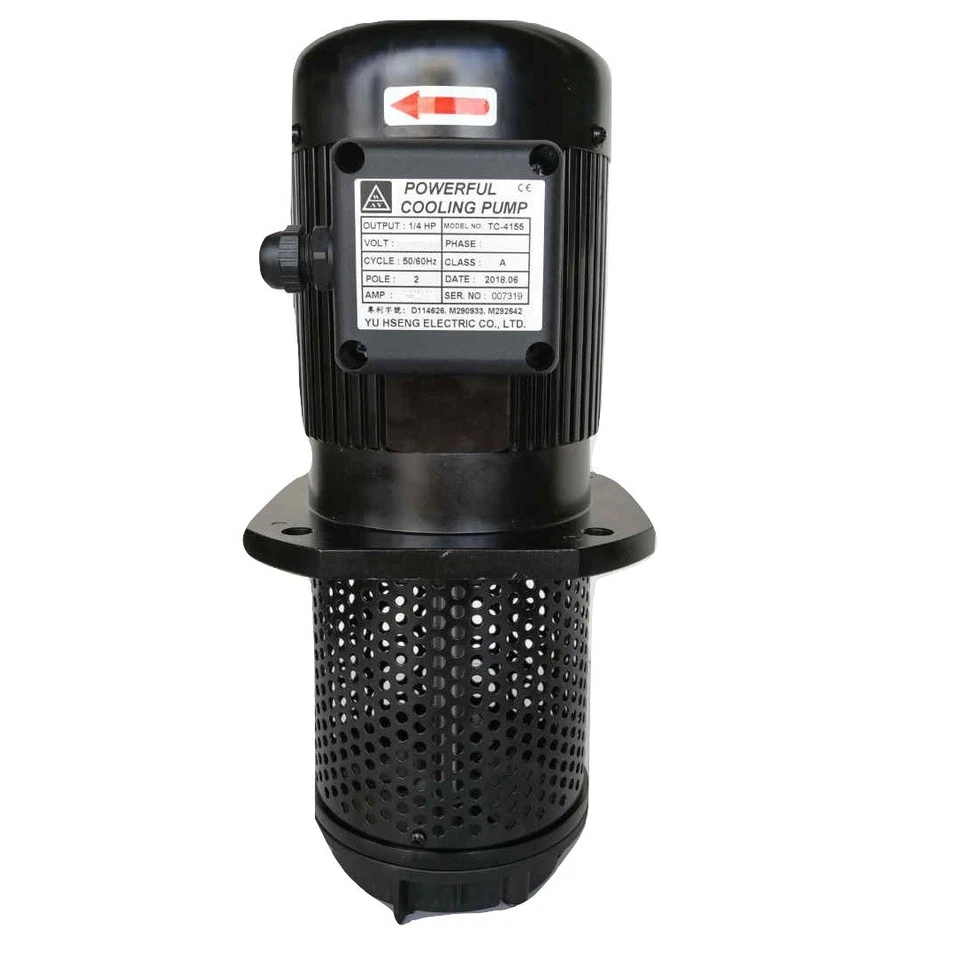 Bomba de refrigerante para máquina de 1/4 HP, eje trifásico 240/480V 155 mm 6", rosca NPT 1/2" Foto 1 de 4