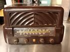 Wards Airline Tube Radio Model 94 Br-1535A Walnut--Powers Up