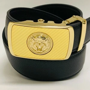 Correas Cinturones de Piel Moderno Hebilla Automatica Hombre Disenador New Belt - Picture 1 of 26