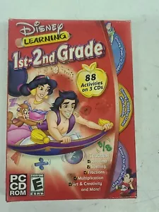 Video Game PC Disney 1st-2nd Grade Learning Reading Spelling Fractions cd rom - Picture 1 of 2