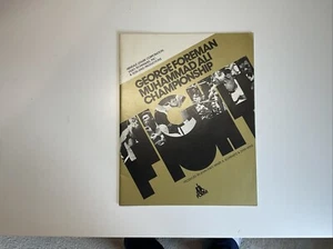 Vintage George Foreman Muhammad Ali Championship Fight Boxing Program - Picture 1 of 14