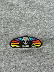 Camisa de Skateboards Alien Workshop para Hombres Gris Medio Gráfico Cuello Redondo Espectro Nueva con Etiquetas - Imagen 1 de 9