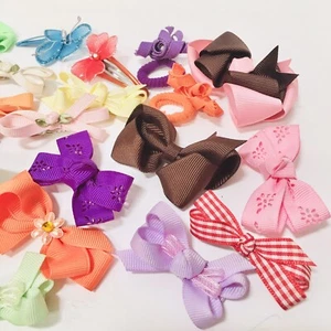 Posten 28 Stück Haarspangen Schleifen Mädchen Säugling Kleinkind Baby - Bild 1 von 9