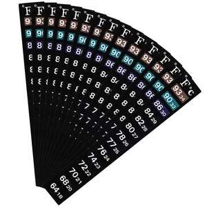 BBTO 20 Pieces Stick on Temperature Strip Adhesive Thermometer Sticker Aquarium  - Picture 1 of 12
