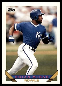 1993 Topps Brian McRae Kansas City Royals #49 - Picture 1 of 2