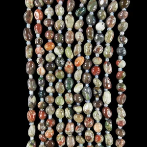 Spiderweb Agate freeform Bead Strand HG706023 - Picture 1 of 4