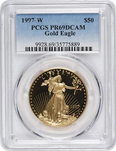 1997-W $50 American Gold Eagle PR69DCAM PCGS - Picture 1 of 2