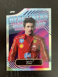 2024 Topps Finest Formula 1 Carlos Sainz Headliners Refractor #HL-2 Ferrari - Bild 1 von 2