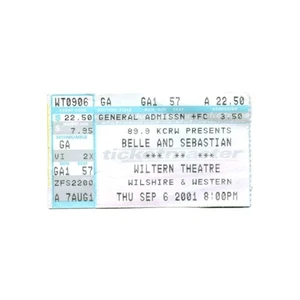 Belle & Sebastian con Jonathan Richman The Wiltern Theatre Los Angeles CA 9/6/01  - Foto 1 di 1