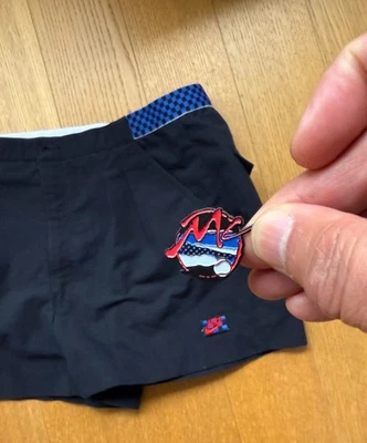 Nike Mcenroe Checkerboard Vintage Challenge Court Tenis Pantalones Cortos y Pin!!! Foto 1 de 4