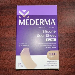 Foglio piccolo cicatrice in silicone uso quotidiano Mederma - 4 pezzi scadenza 02/2028 - Foto 1 di 2