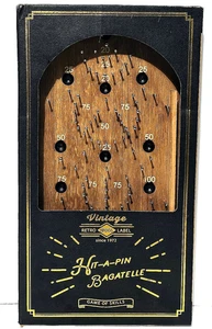 Hit-A-pin Bagatelle - Game of Skills - Vintage Retro Label - 2017 - Picture 1 of 5