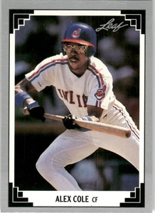 1991 Leaf Major League MLB Baseball Alex Cole Cleveland Indians #108 - Picture 1 of 2