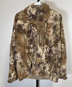 Kryptek Mens Vellus Hooded Fleece Camo Jacket 3M Thinsulate Odor Resistant Sz M - Picture 1 of 13