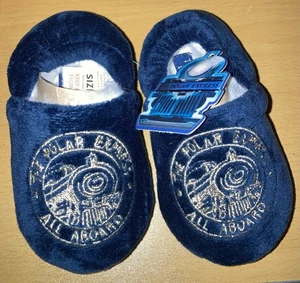 ZAPATILLAS DE FELPA POLAR EXPRESS AZUL MARINO TALLA 5 FORRADAS DE PIEL SINTÉTICA NAVIDAD NUEVAS CON ETIQUETAS NAVIDAD - Imagen 1 de 8