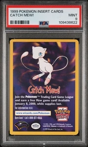 1999 Pokémon Wizards of the Coast CATCH MEW!Movie Promo PSA 9 Low pop 🚀🚀🚀 - Picture 1 of 2