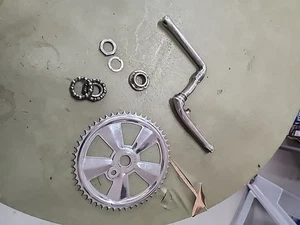 1968 SCHWINN STINGRAY FASTBACK KRATE ETC 5 SPEED CRANK+BEARINGS + MAG SPROCKET - Picture 1 of 24
