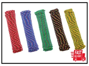3/8''x 100FT Assorted Colors Diamond Braid Polypropylene Rope Durable 1color NEW - Picture 1 of 3