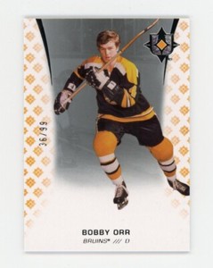 2020-21 UD Ultimate Collection BOBBY ORR Rare HOCKEY CARD #/99 Boston Bruins #94