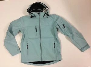 Softshell mit abnehmbarer Kapuze von Tackla, himmelblau, Erwachsenengrößen - Bild 1 von 8