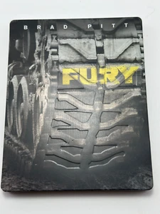 Fury (2014) HMV Exclusive Debossed Blu-Ray Steelbook Brad Pitt Very Rare ! - Picture 1 of 13