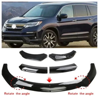 For Honda Pilot 2003-2022 Glossy Black Front Bumper Lip Spoiler Splitter US Foto 1 de 4