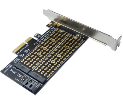 M.2 NVMe + NGFF zu PCIe 3.0 X4 Adapter für M.2 NVMe SSD Starke Wärmeableitung - Bild 1 von 2