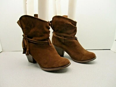 Botines Bakers "Defiant" Cuero Marrón Holgado Borla Detalle WMS TALLA 10 Foto 1 de 4