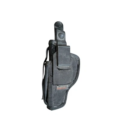 Uncle Mike's Sidekick Ambidextrous Belt Holster Clip On Black Nylon - Image 1 of 3