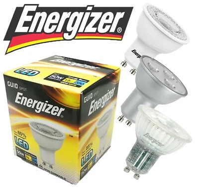 ENERGIZER 1-12Pk LED GU10 Bulbs 35w 50w Equivalent Spot Light Lamp 3000k/4000k/6500k