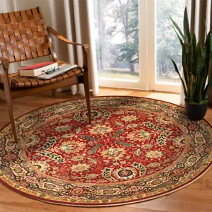 New Living Room Carpet Soft Rug Multi Size Vintage Traditional Round Circle Rugs - Picture 1 of 18
