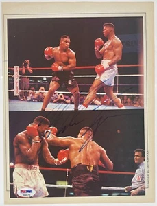 1987 The Ring Magazine Mike Tyson Autographed Page PSA/DNA Certified - Picture 1 of 3