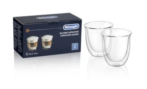 DeLonghi 2x Tasses Verres Latte Macchiato Verre Double Mur 220ml - Photo 1/1