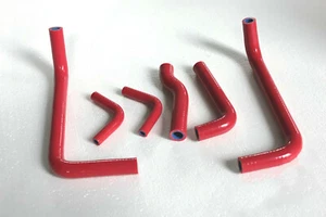 For GAS GAS EC 125/ EC 200/ EC 250/ EC 300 2007-2014 Silicone Radiator Hose RED - Picture 1 of 6