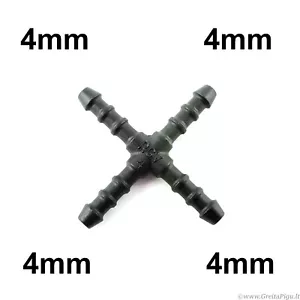 X-Stück Stachel 4 mm Schlauch Rohrverbinder Fitting Verbinder Luft Kraftstoff Wasser - Bild 1 von 3