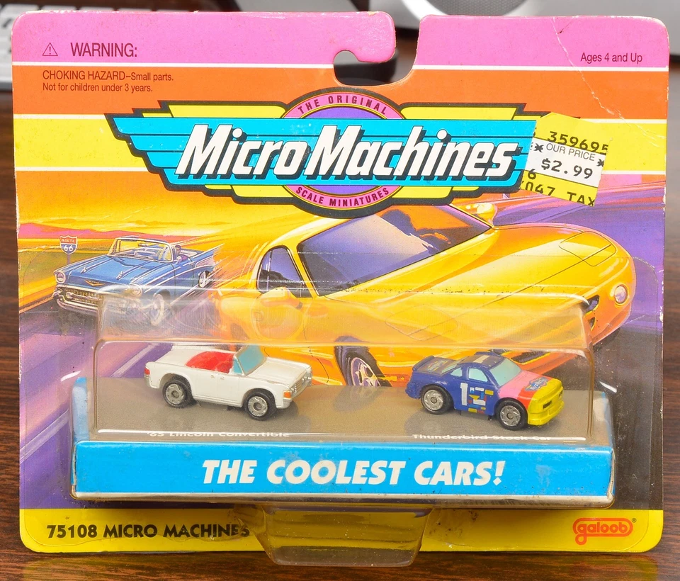 MICRO MACHINES THE COOLEST CARS! COLLECTION 75108 GALOOB - Image 1 of 1