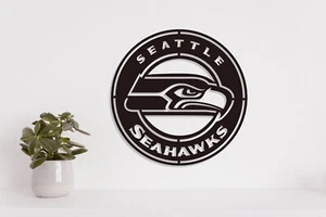 Seattle Seahawks badge laser cut vector files dxf, svg, eps. ai, pdf, png - Picture 1 of 2