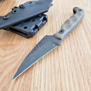 Stroup Knives Mini Mod 2 Fixed Knife 3" Full Tang 1095HC Steel  Blade G10 Handle - Picture 1 of 13