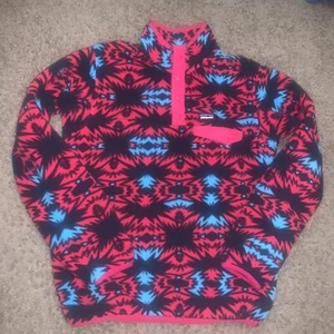 Patagonia Synchilla Sweater Girls XXL Multicolor Pullover Fleece Aztec Southwest - Picture 1 of 6