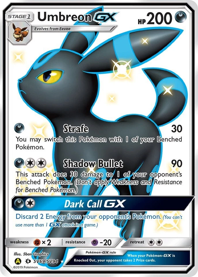 PSA 9 Umbreon GX SV69/SV94 Hidden Fates: Shiny Vault Holo - Image 1 of 1