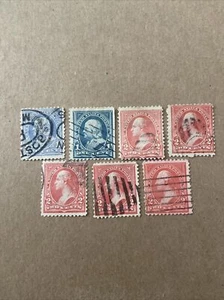 Us Stamp Scott #246-252...1894..used... SCV $57 - Picture 1 of 2