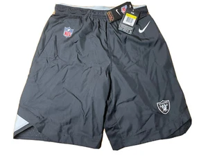 Nike Oakland Raiders Dri-Fit Shorts Sz Small On-Field 836544 010 Brand New 2015 - Picture 1 of 4