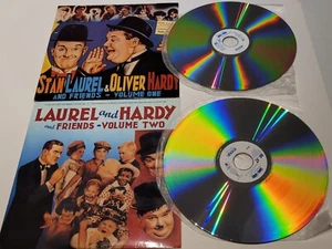 Laserdisc Lot Stan Laurel & Oliver Hardy And Friends Volume One + Two Comedy  - Picture 1 of 8