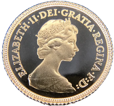 GEM BU UNC~ 1982 GOLD GREAT BRITAIN PROOF 1/2 SOVEREIGN - STUNNING AND SCARCE Cover