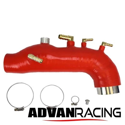 Entrada turbo de silicona Rev9, roja, para motor Subaru Forester XT 2009-13 EJ25 Foto 1 de 4