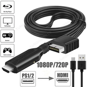 Cable de enlace adaptador convertidor para Sony PS2/PS1 a HDMI cable de enlace HD Plug & Play - Imagen 1 de 12