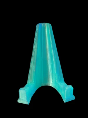 Soporte de exhibición de losa de tarjetas graduado pequeño azul translúcido etiqueta PSA Foto 1 de 4