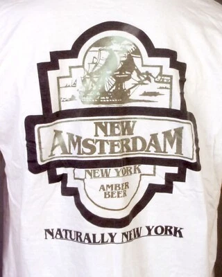 vintage 80s 90s single stitch New Amsterdam New York Amber Beer T-Shirt XL/XXL - Image 1 of 4