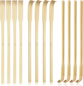 12 PCS Natural Bamboo Back Scratcher Traditional Wooden Back Scratcher,Long Back - Picture 1 of 7